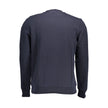 Blue Cotton Men Sweater