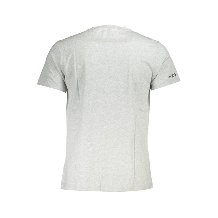 Gray Cotton Men T-Shirt