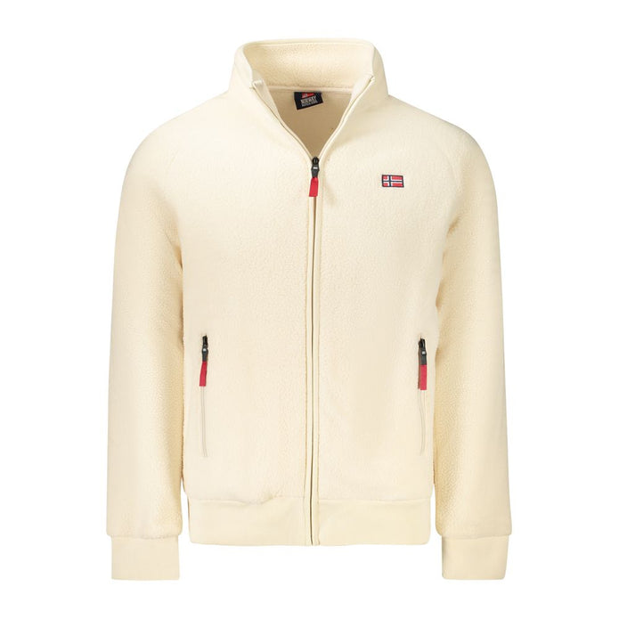 White Polyester Men's Sports Jacket