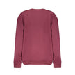 Elegant Purple Crew Neck Fleece Sweatshirt