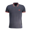 Blue Cotton Polo Shirt