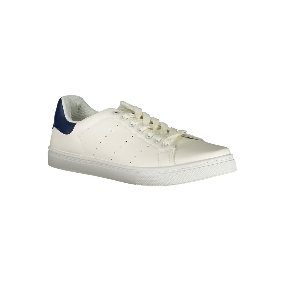 White Polyester Sneaker