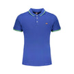 Blue Cotton Polo Shirt