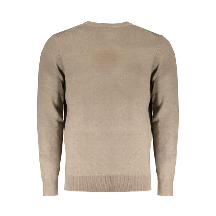 Brown Wool Men Sweater