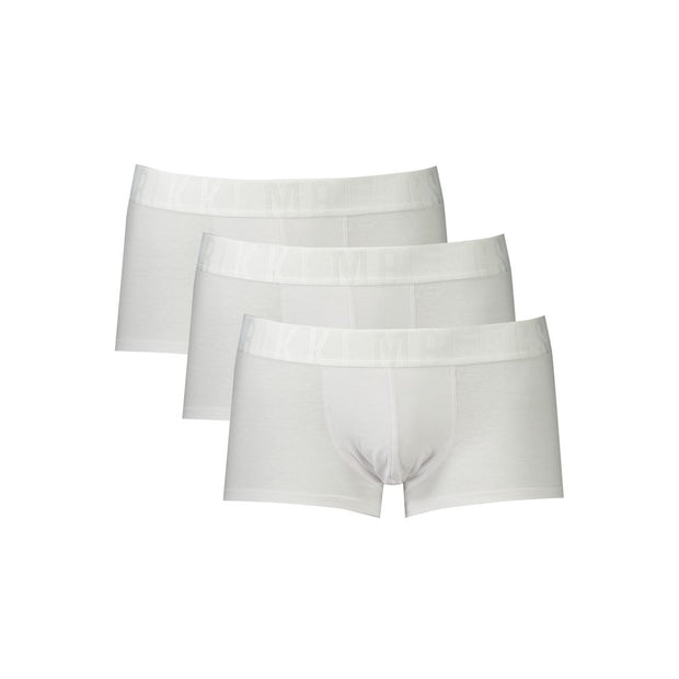 White Polyester Men Boxer