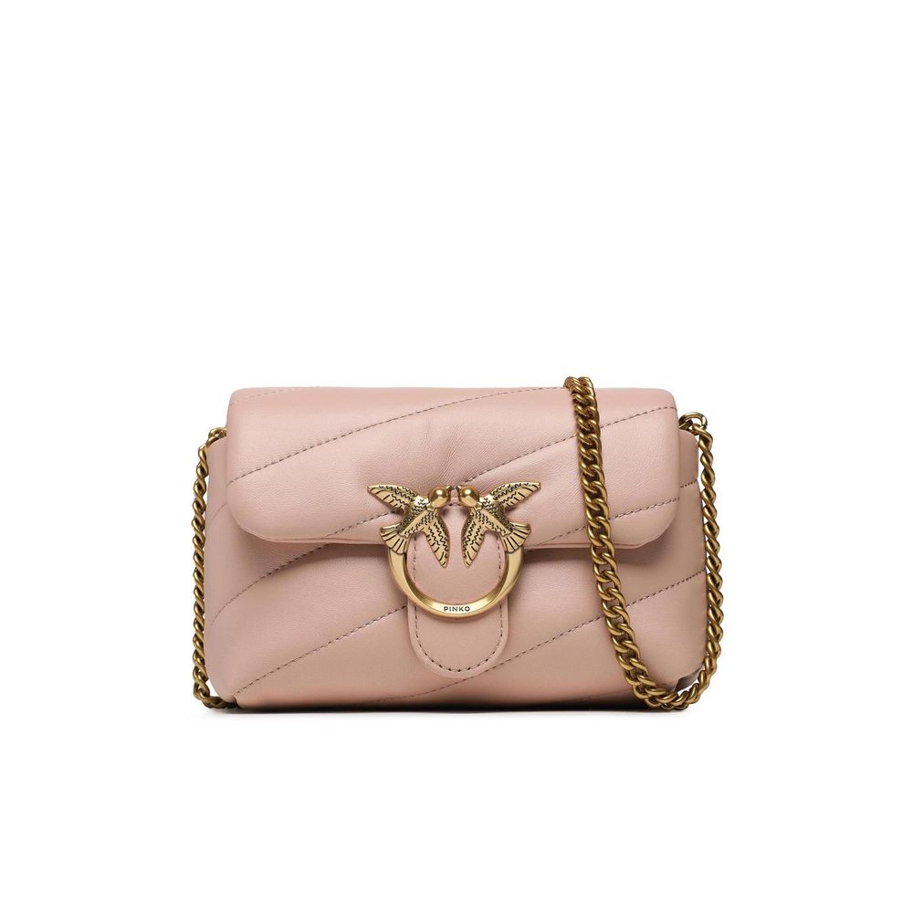 Pink Leather Handbag