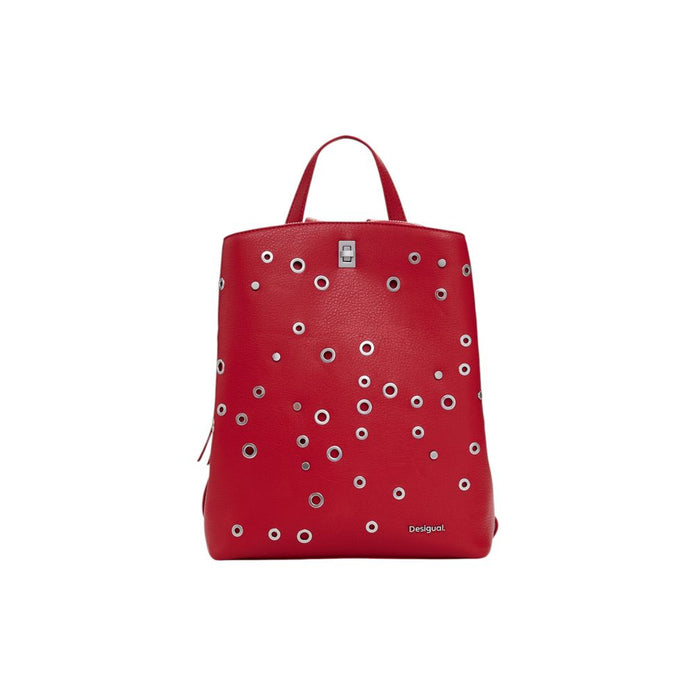 Red Polyethylene Backpack