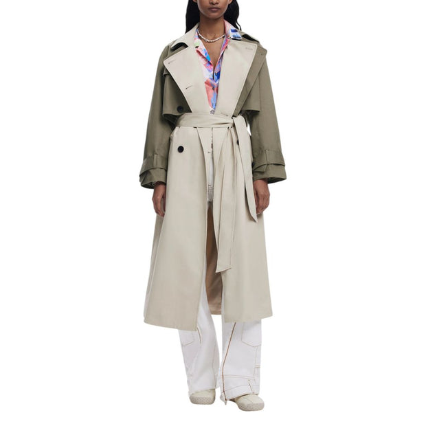 Beige Cotton Jackets & Coat