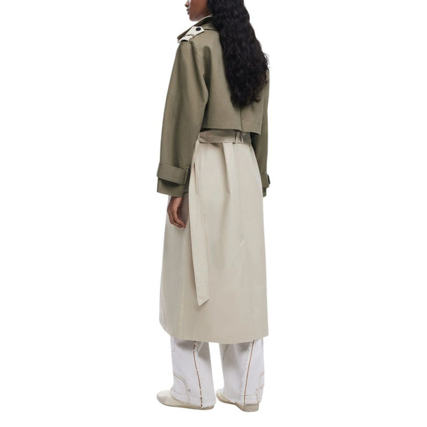 Beige Cotton Jackets & Coat