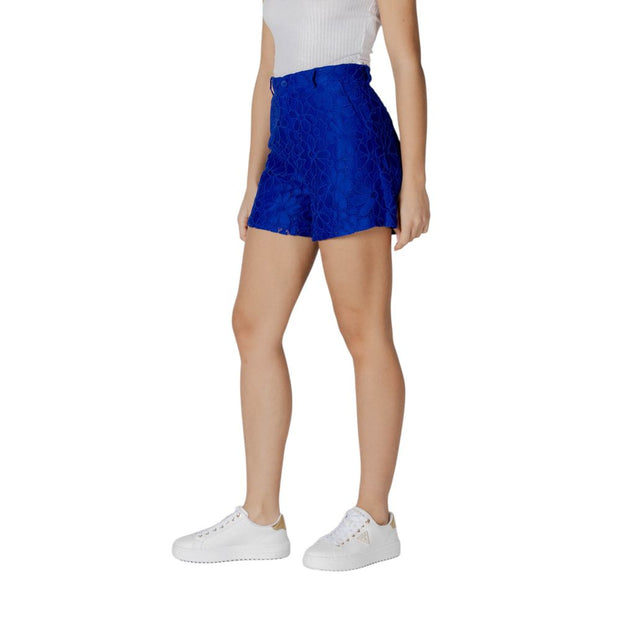 Blue Polyester Short