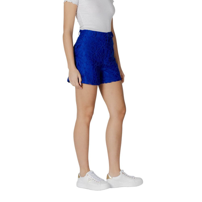 Blue Polyester Short