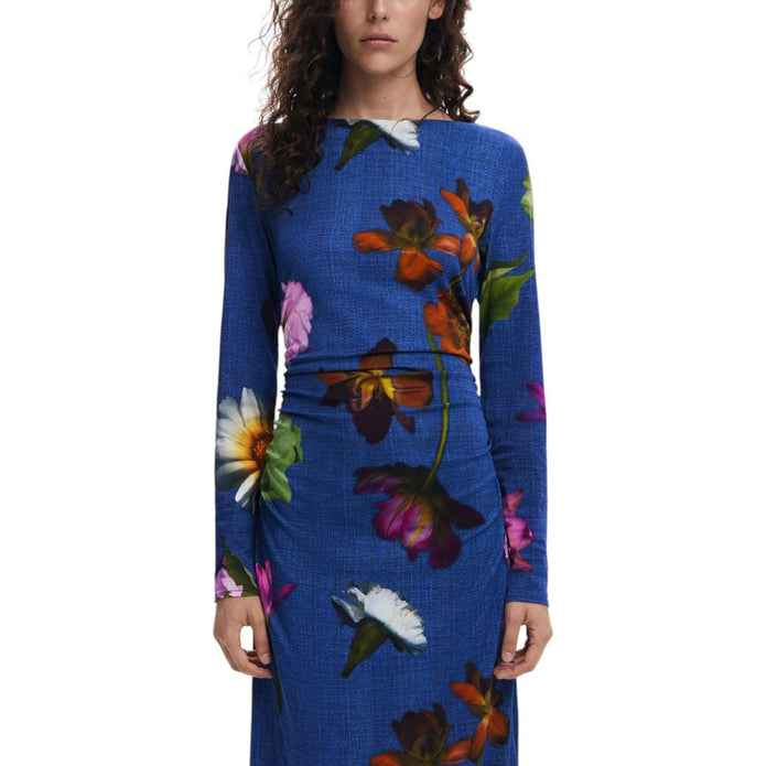 Blue Viscose Dress