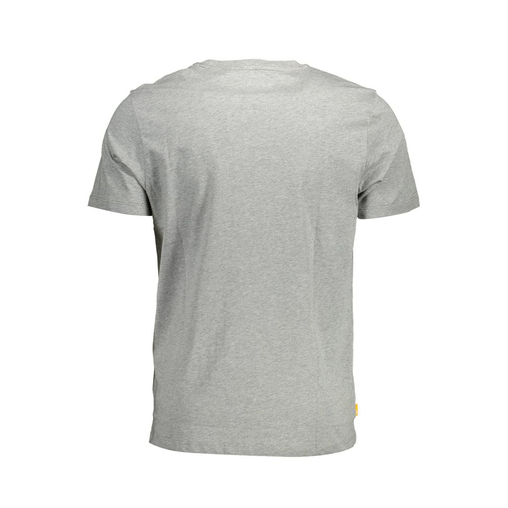 Gray Cotton Men T-Shirt