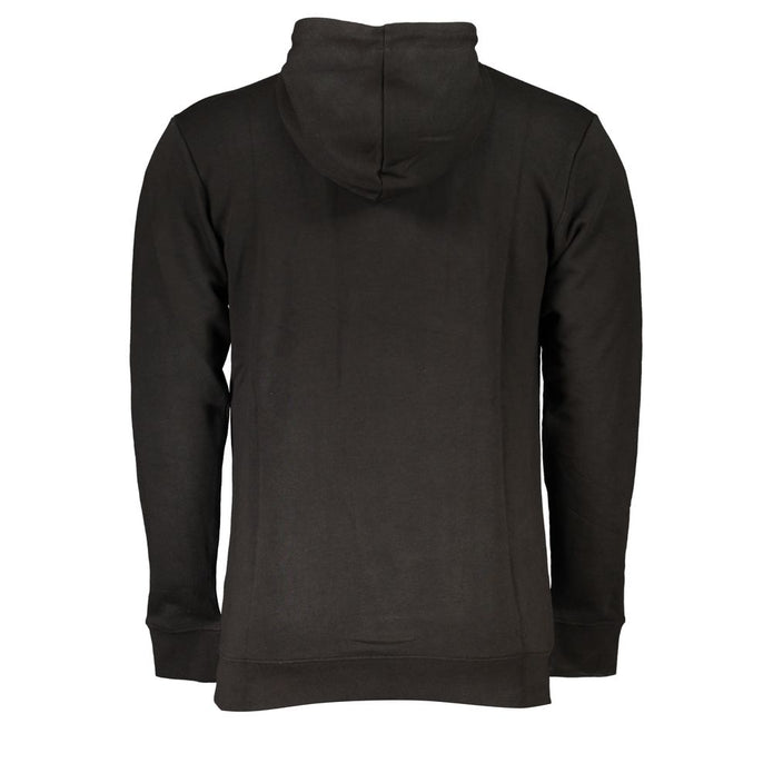 Black Cotton Men Sweater