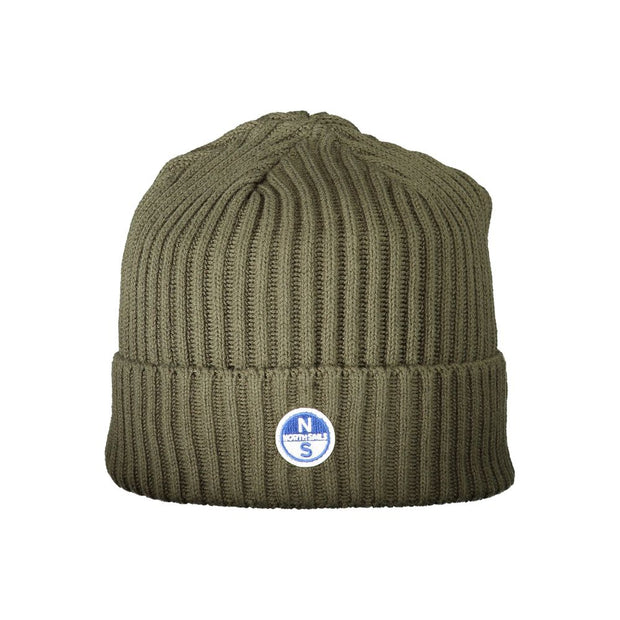 Green Cotton Men Cap