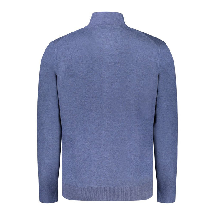 Blue Polyamide Men Cardigan