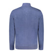 Blue Polyamide Men Cardigan