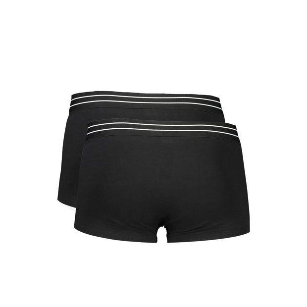 Black Cotton Men Boxer