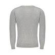 Gray Viscose Men Sweater