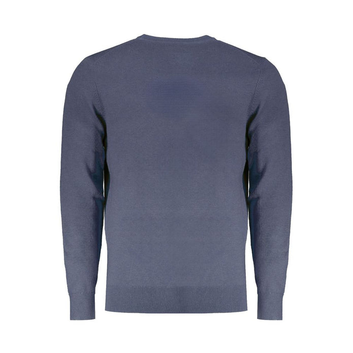 Blue Wool Men Sweater