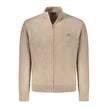 Brown Polyamide Men Cardigan