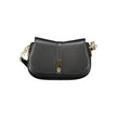 Black Polyethylene Women Handbag