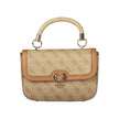 Beige Polyethylene Women Handbag