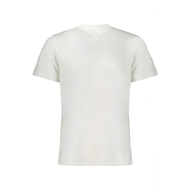 White Cotton Men T-Shirt