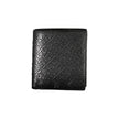 Sleek Black Leather Dual-Compartment Wallet