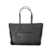 Black Polyethylene Women Handbag