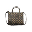 Brown Polyethylene Women Handbag