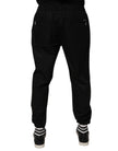 Black Cotton Men Jogger Sweatpants Pants