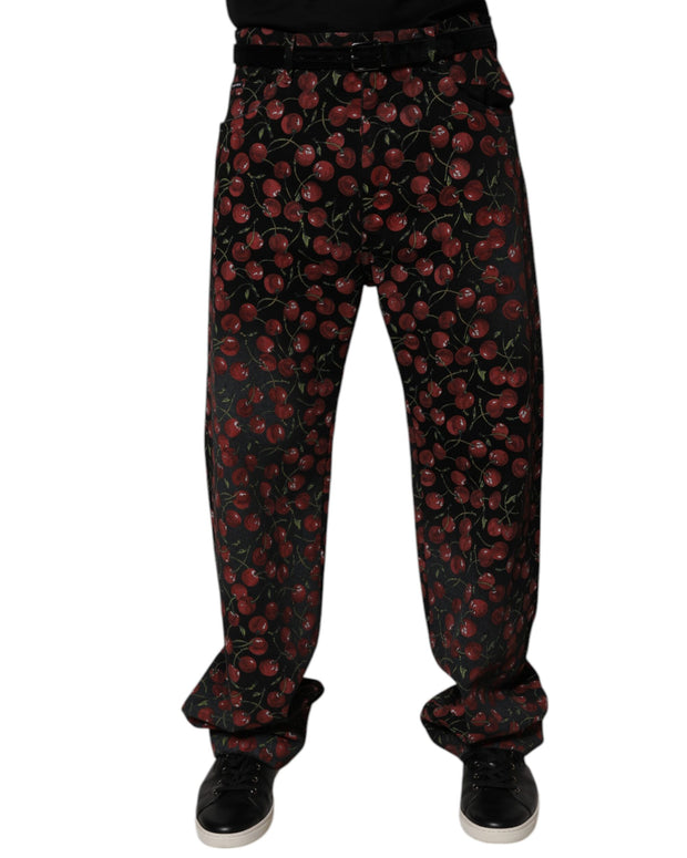 Black Cherry Cotton Straight Men Denim Jeans