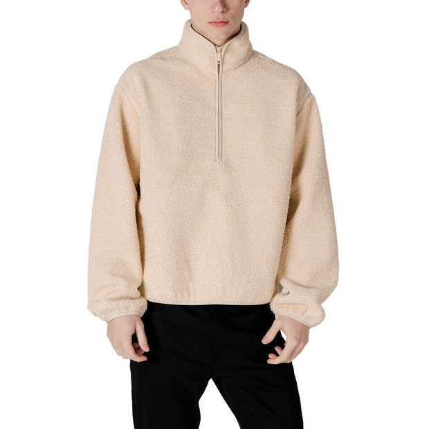 Cream Recycled Polyester Jackets & Coat