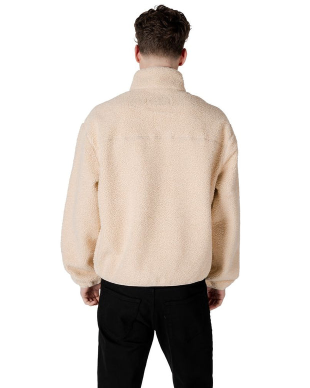 Cream Recycled Polyester Jackets & Coat