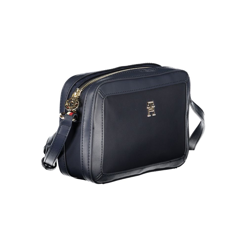 Blue Polyester Handbag