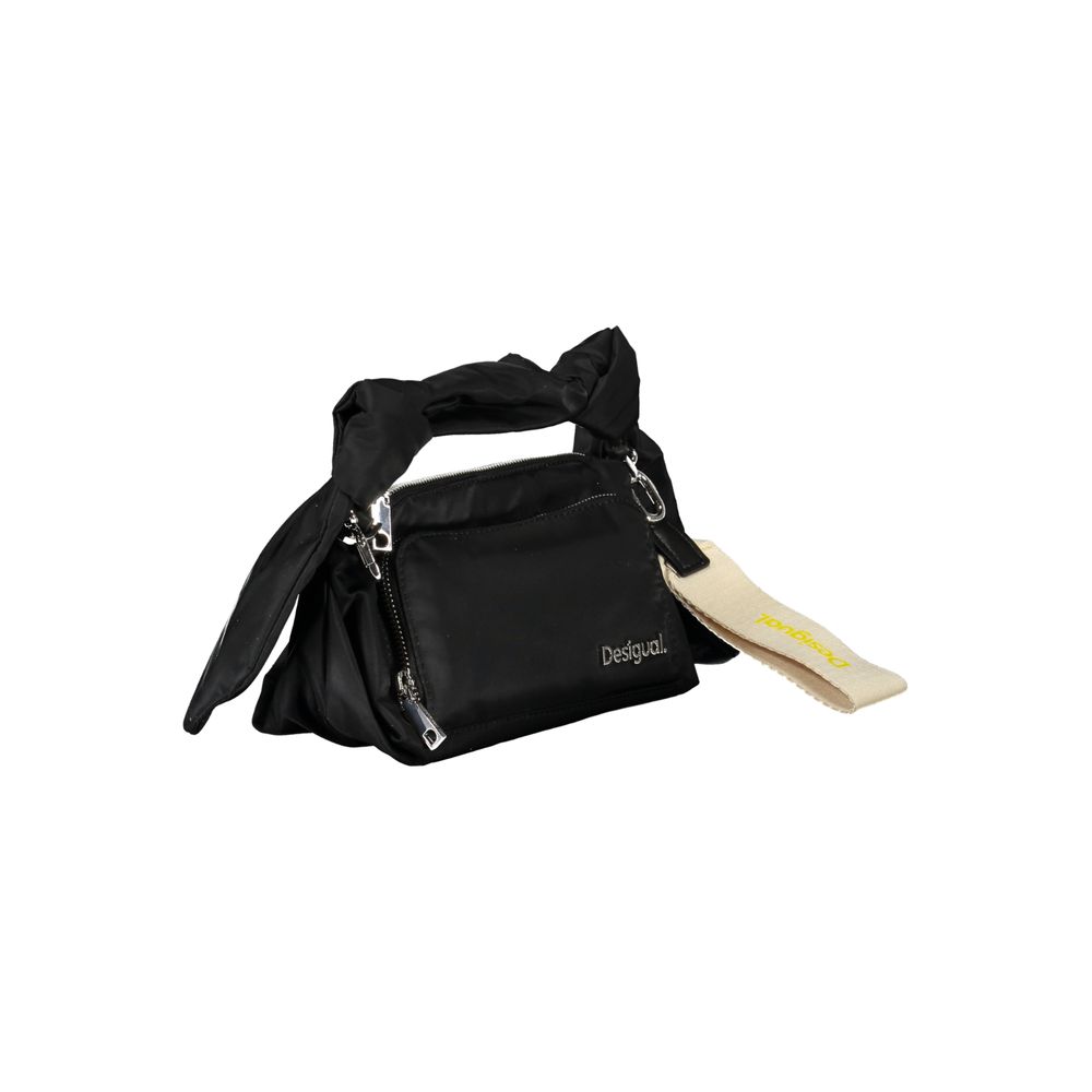 Black Polyester Handbag