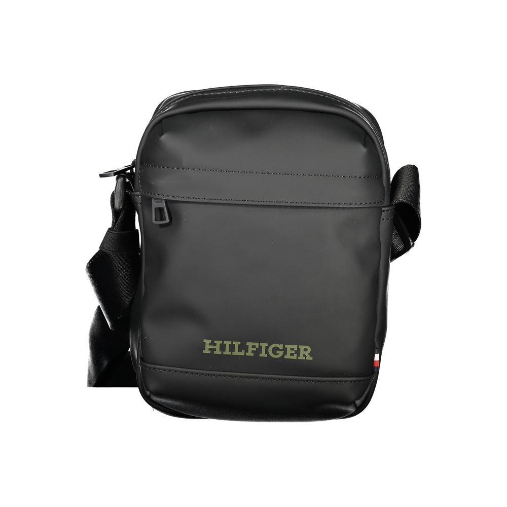 Black Polyethylene Shoulder Bag