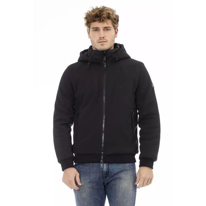 Black Polyester Hoody