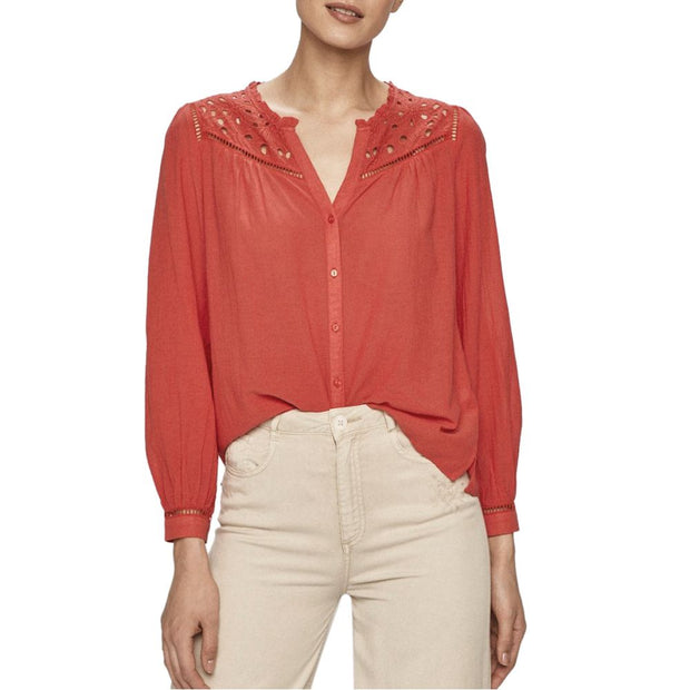 Red Viscose Blouses