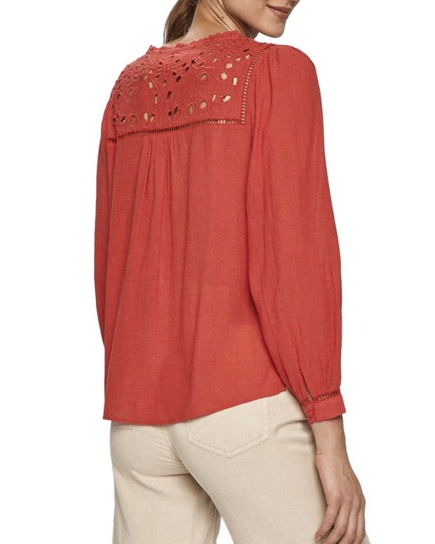 Red Viscose Blouses