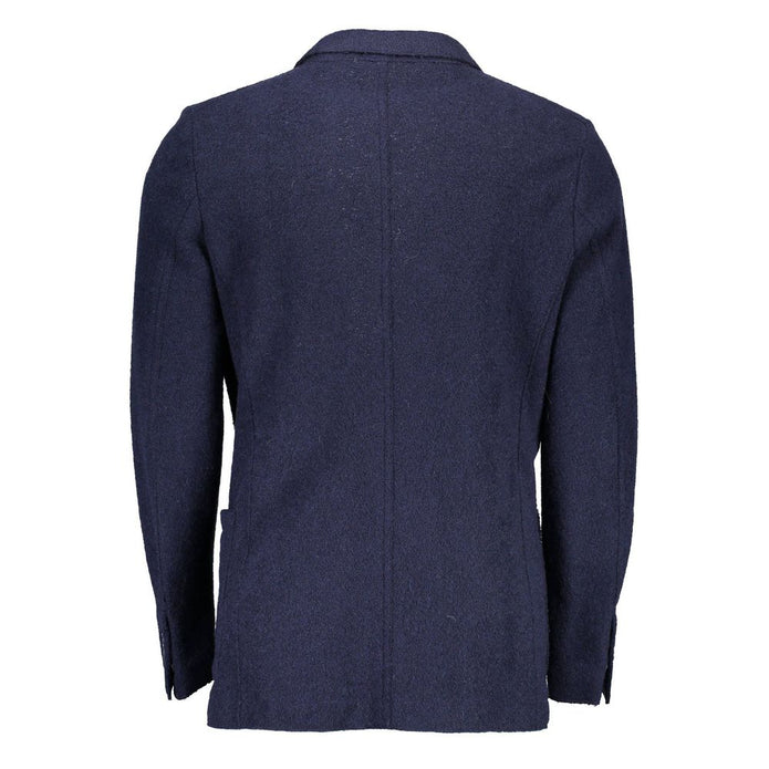 Blue Wool Blazer Jacket