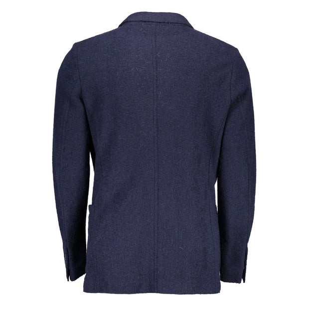 Blue Wool Blazer Jacket