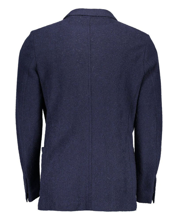 Blue Wool Blazer Jacket