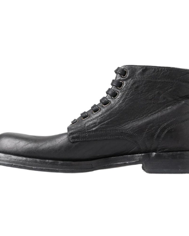 Black Leather Boot