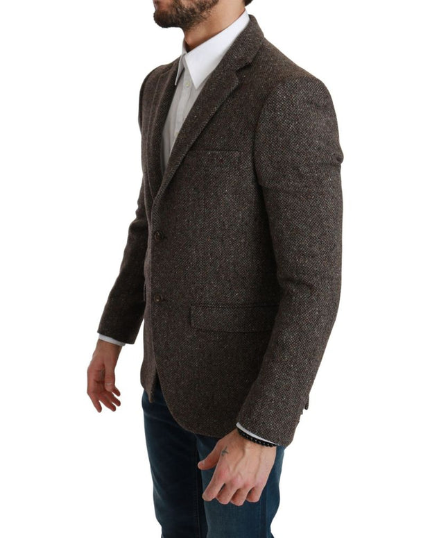 Brown Virgin Wool Suit