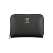 Elegant Black Zip Wallet with Multiple Compartments