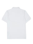 White Cotton Collared Polo Shirt