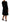 Black Knitted Wool Sheath Long Sleeves Dress