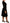 Black Knitted Wool Sheath Long Sleeves Dress